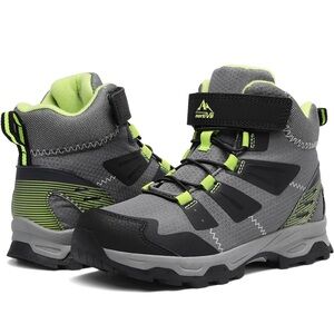 NORTIV Boys Hiking Boots Outdoor Trail Lightweight.